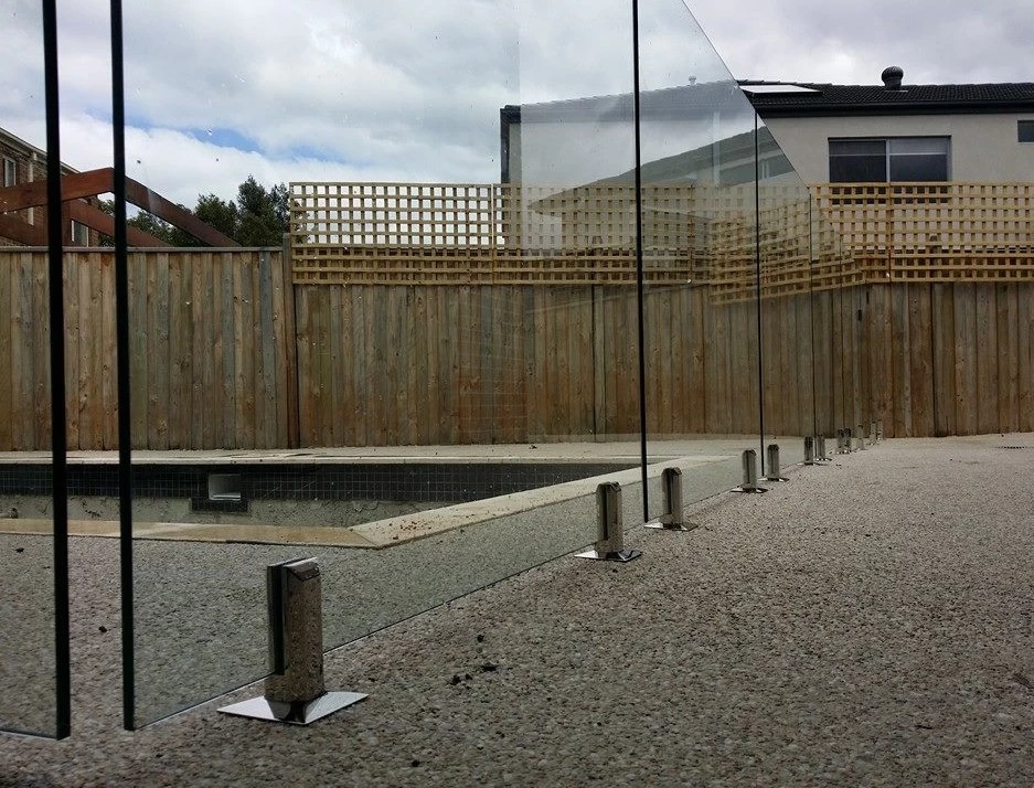 square core drill spigot for balcony frameless glass fencing