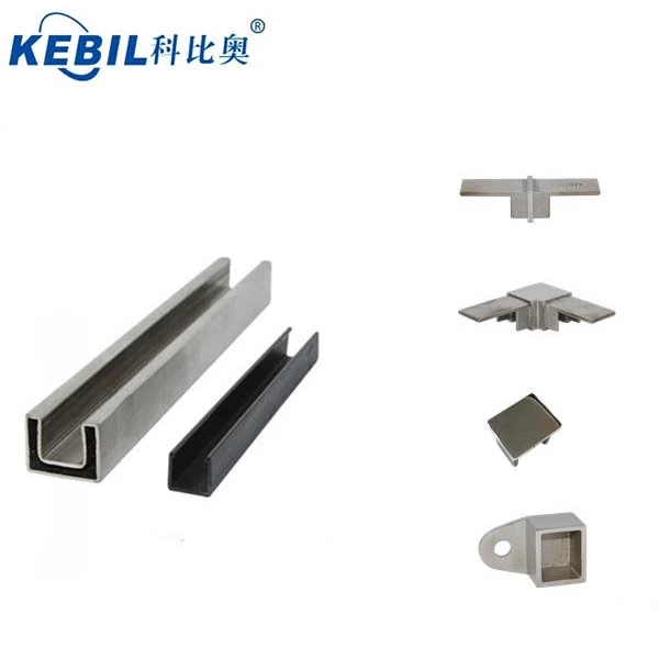 square stainless steel mini top rail glass railing accessories