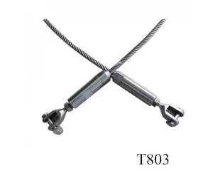stainelss أسلاك الفولاذ حبل حديدي لنظام درج T803