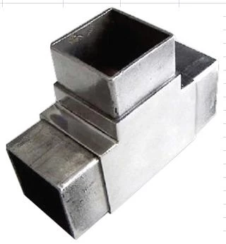 stainless steel 3 way square tube connectors 25mm
