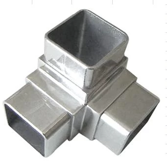stainless steel 3 way square tube connectors 25mm
