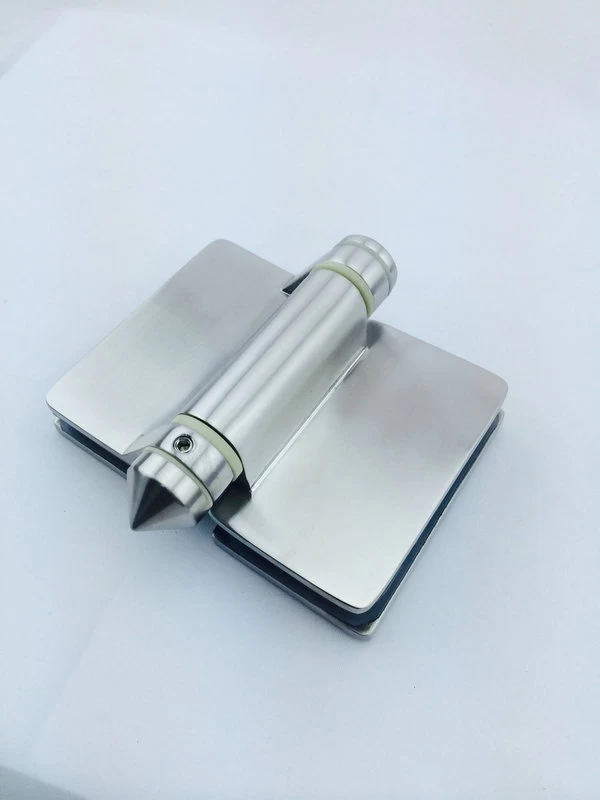 stainless steel 316 spring glass hinge with chamfered edge
