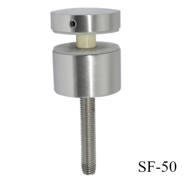 stainless steel 316 wall mounted internally threaded standoff pin for holding glass
