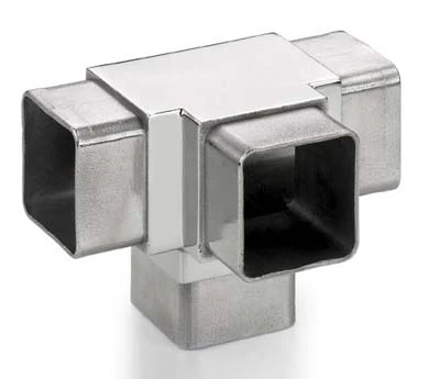 stainless steel S404 connectors square tubing
