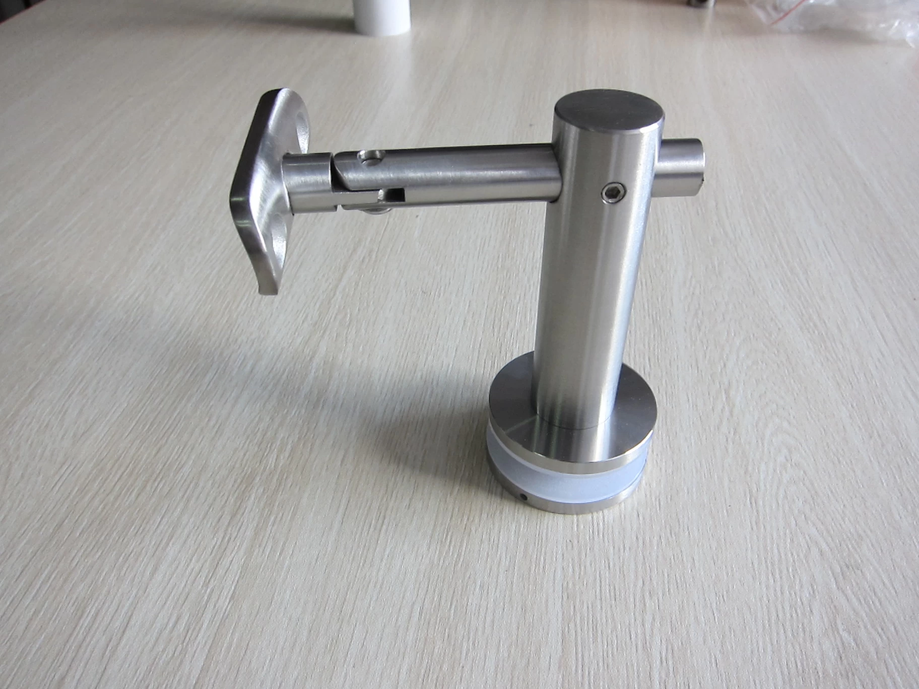 stainless steel adjustable glass mount handrail bracket