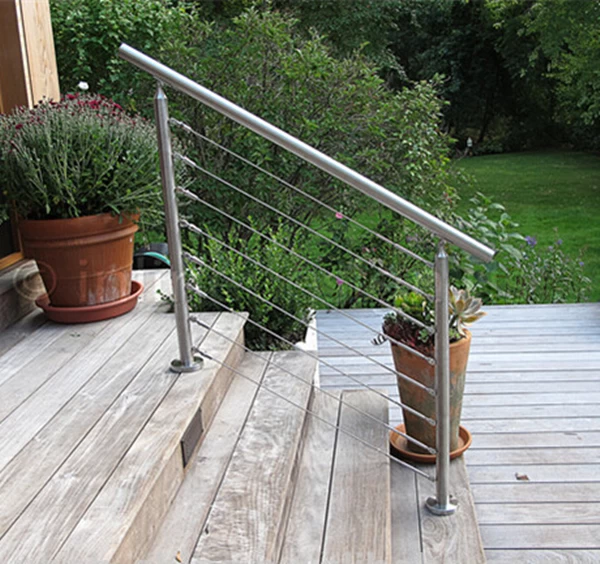 stainless steel cable railing design,wire rope balustrade design