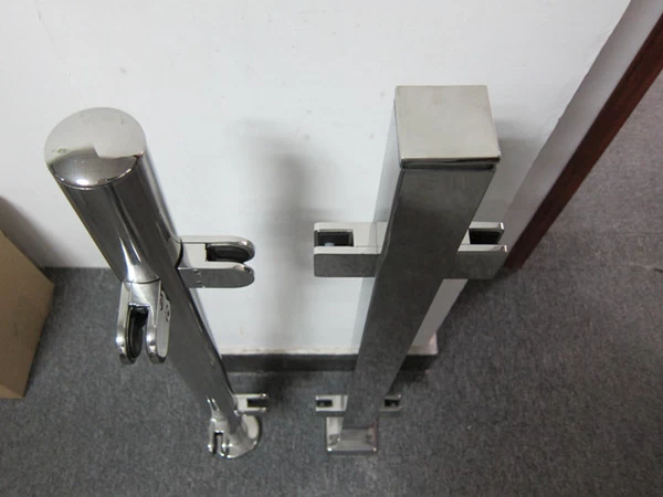 stainless steel glass handrail post with end cap for stair and balcony china manufacturer