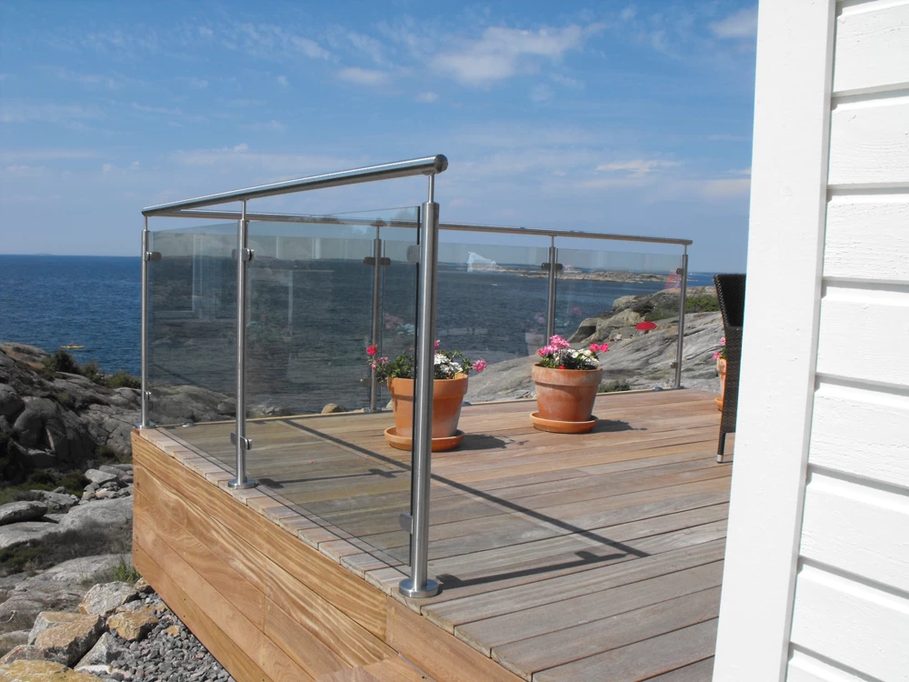 stainless steel glass railing system for balcony