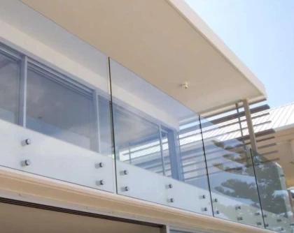 stainless steel glass standoff balcony railing designs