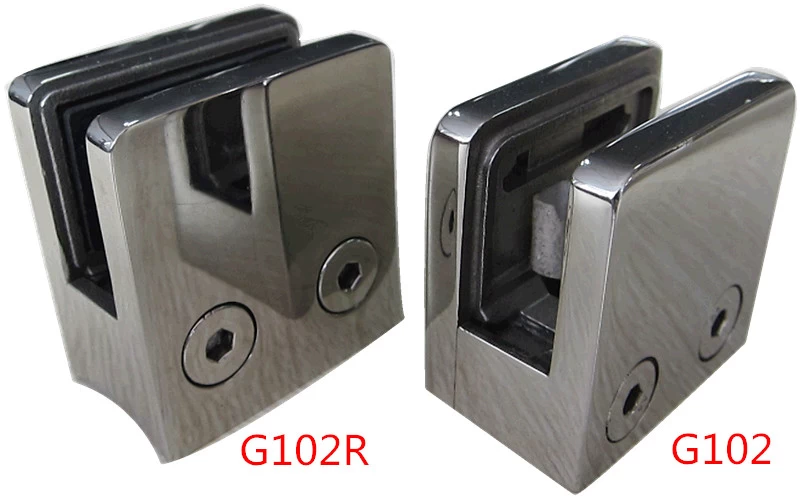 stainless steel pipe clamp for holding 10--12mm glass panels, G102
