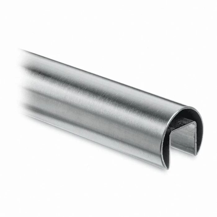 stainless steel round slot handrail, 25.4mm