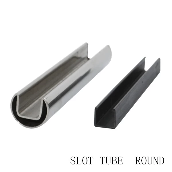 stainless steel slot tube handrail round