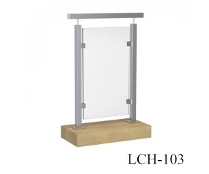 stainless steel square handrail post for outdoor steps(LCH103)