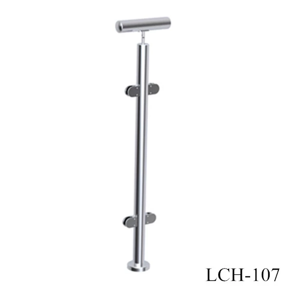 stainless steel two way post 180 degree round