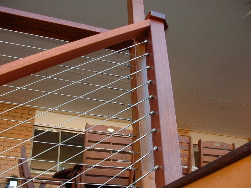 stainless steel balcony cable railing design