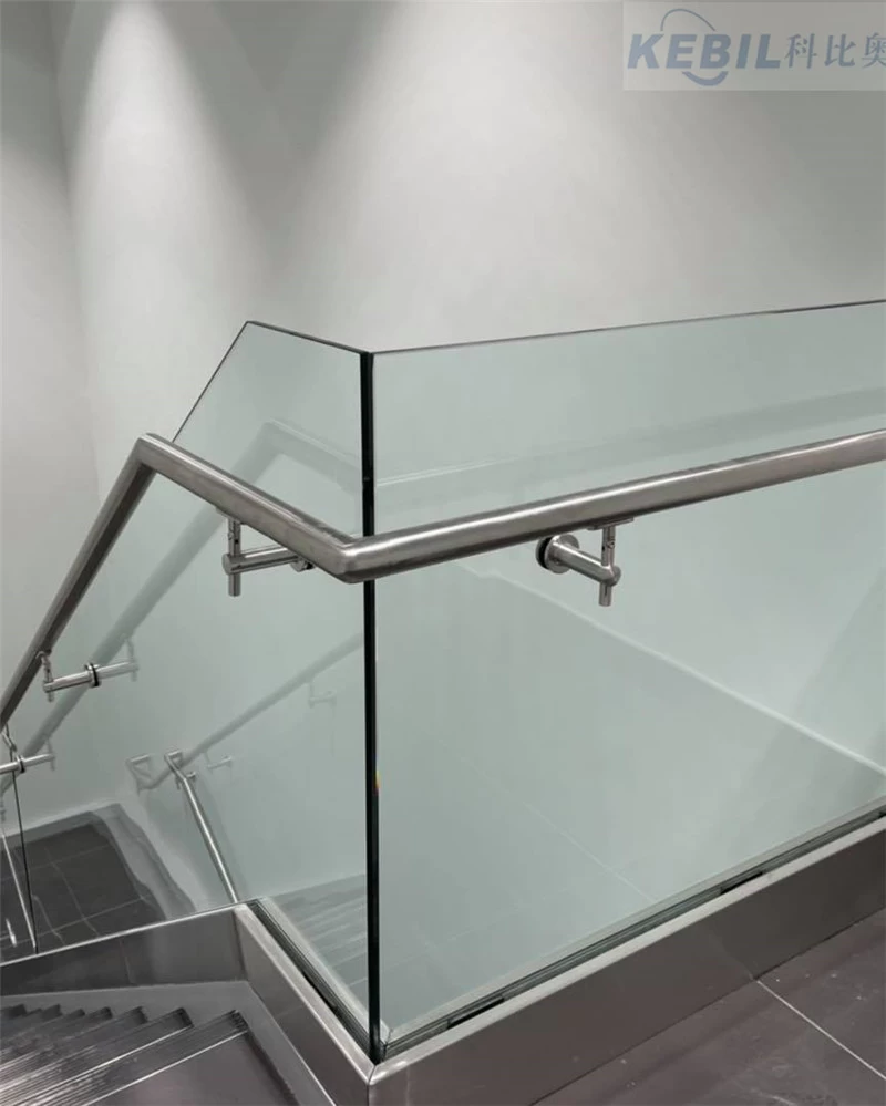 stair glass railing glass mount handrail bracket