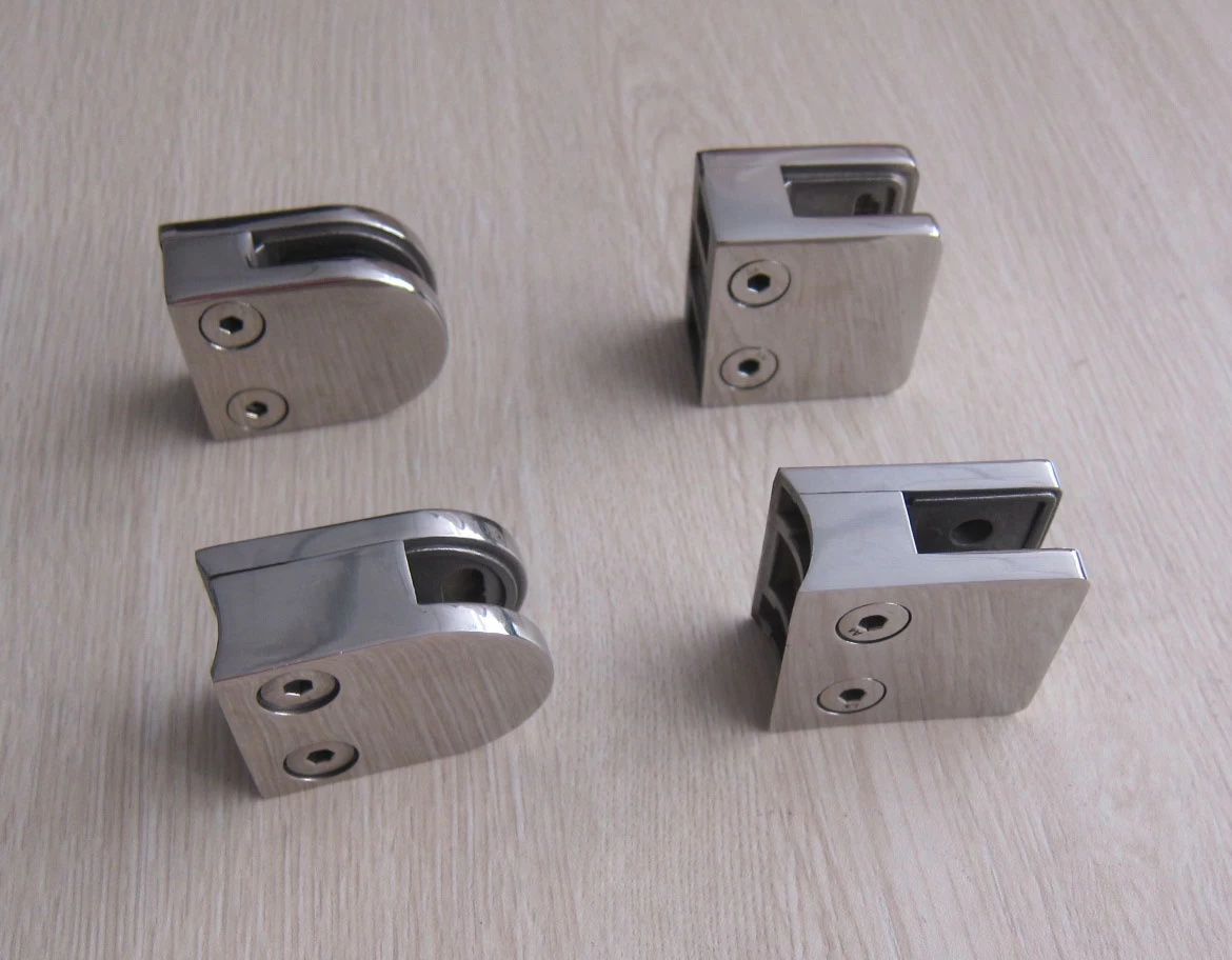 tempered glass railing stainless steel glass clamps corner glass clips