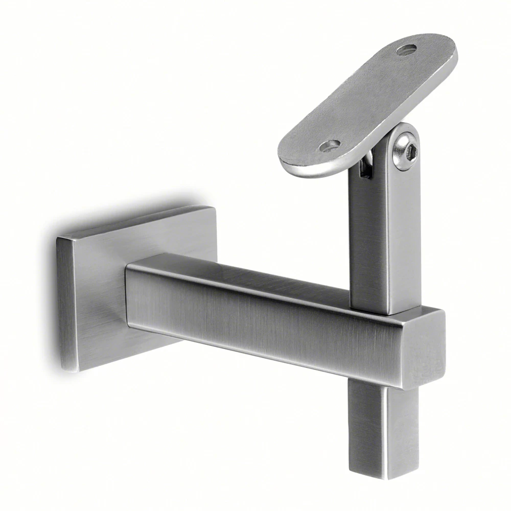 wall mount square handrail support bracket for square tubing