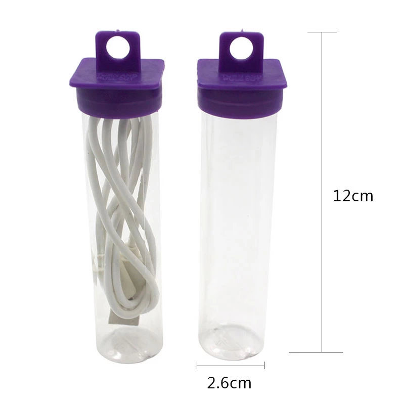 plastic tube packaging for usb data cable size