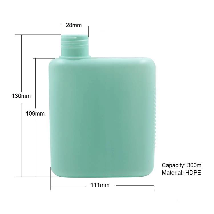 300ml HDPE square cosmetic bottle