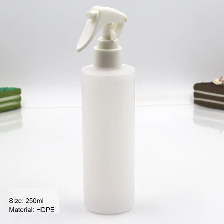 250ml HDPE bottle for cosmetic packaging