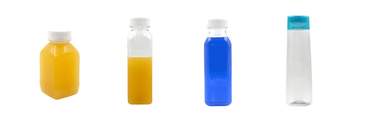 square beverage plastic bottle
