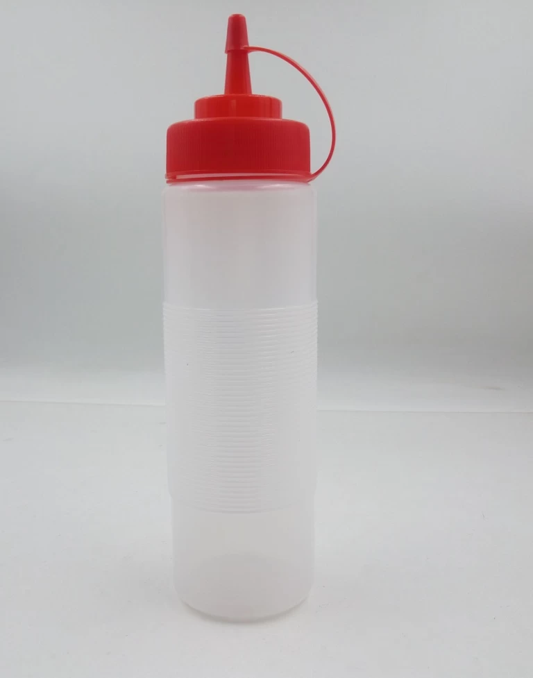 empty LDPE plastic sauce bottle