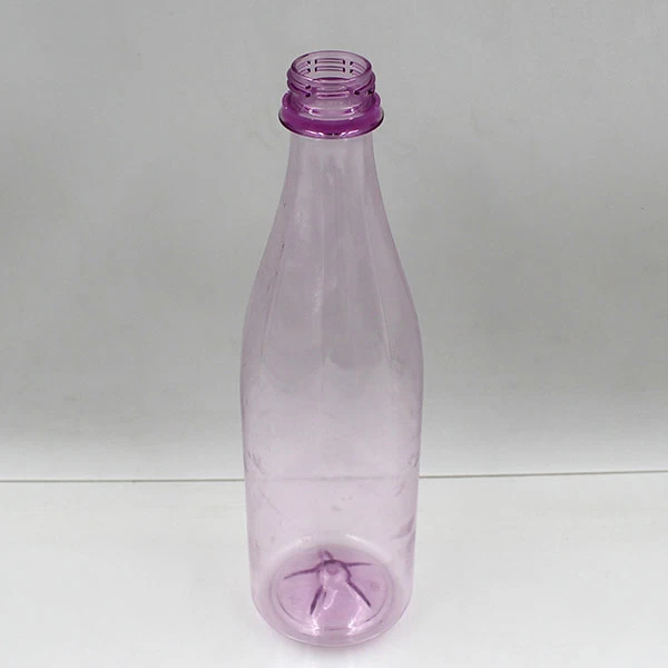 empty custom made plastic beer bottle