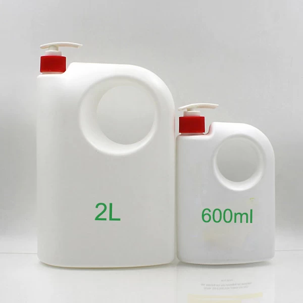 HDPE 600ml 2L shampoo pump bottle