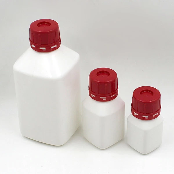empty plastic chemical bottle