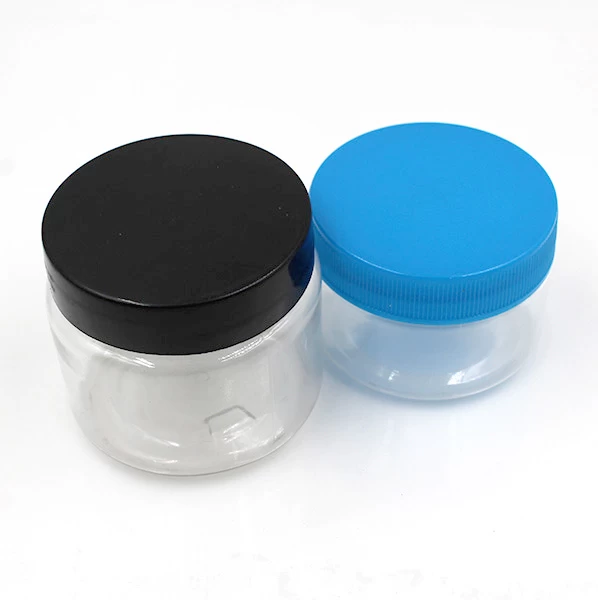 empty 60ml 120ml PET plastic jar for cosmetics