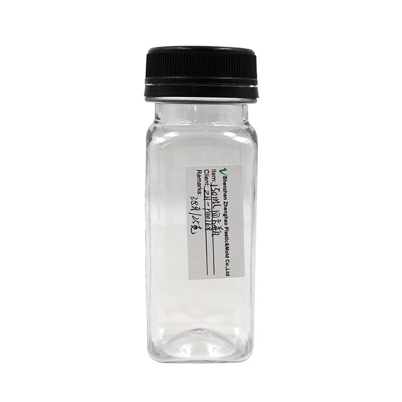 150ml plastic bottle with black cap