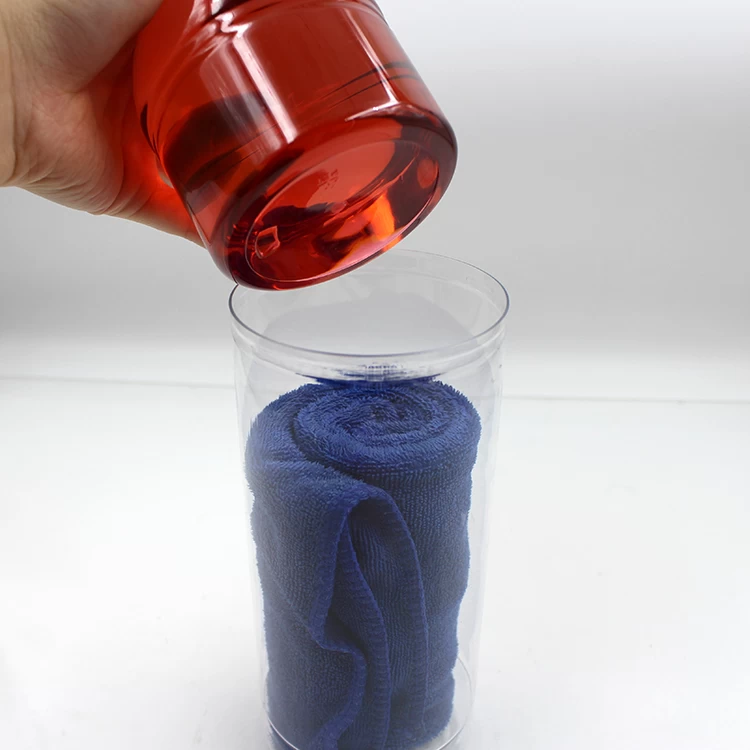 clear plastic garment packaging tube