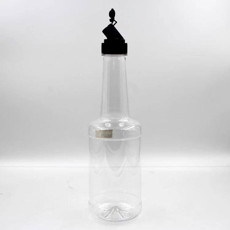 clear bar juice bottle