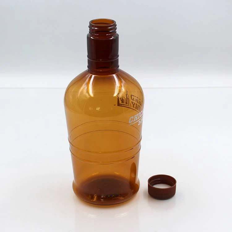 PET 750ml plastic whiskey bottle