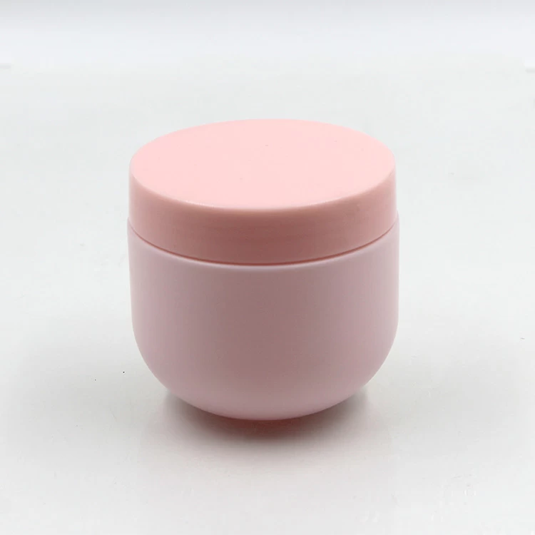 pink cosmetic jar