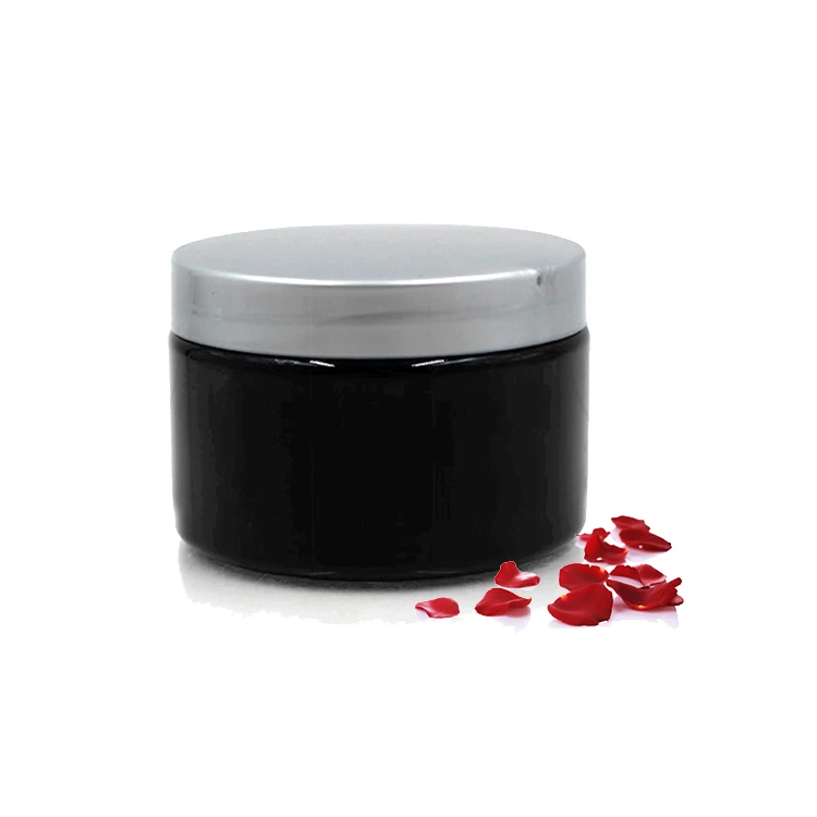 120ml black cosmetic plastic jar