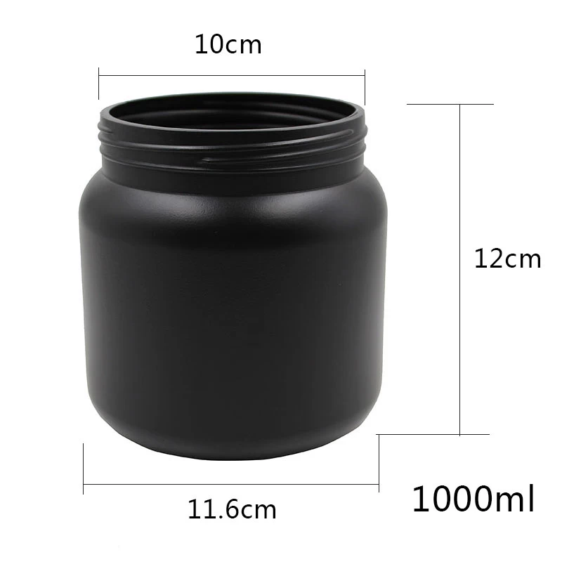 hdpe black jar 1000ml size