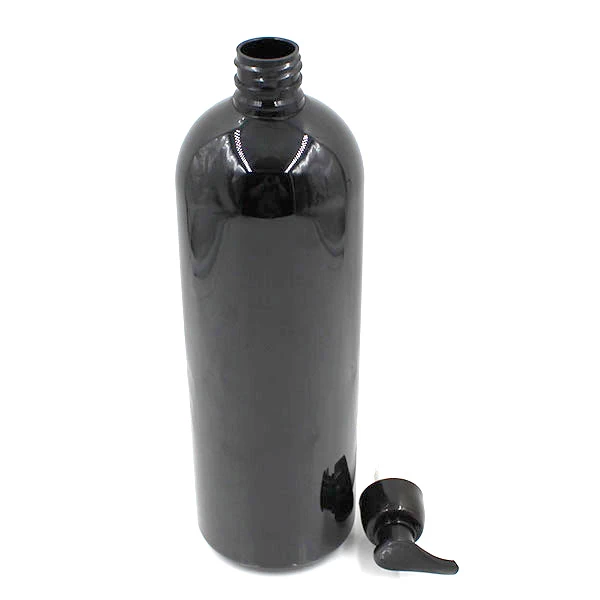 empty plastic lotion bottle with pump
