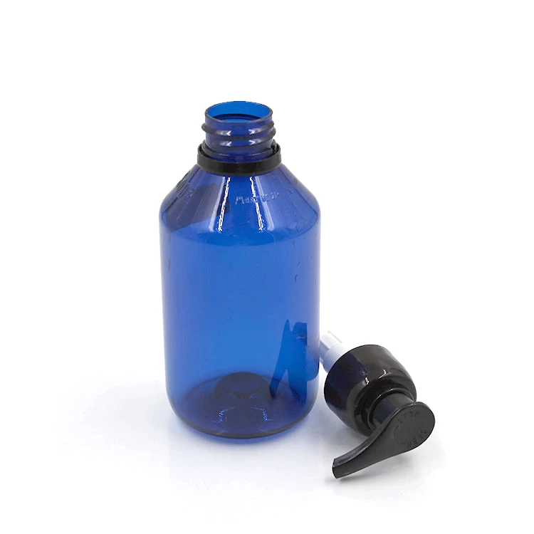 250ml blue pump bottle