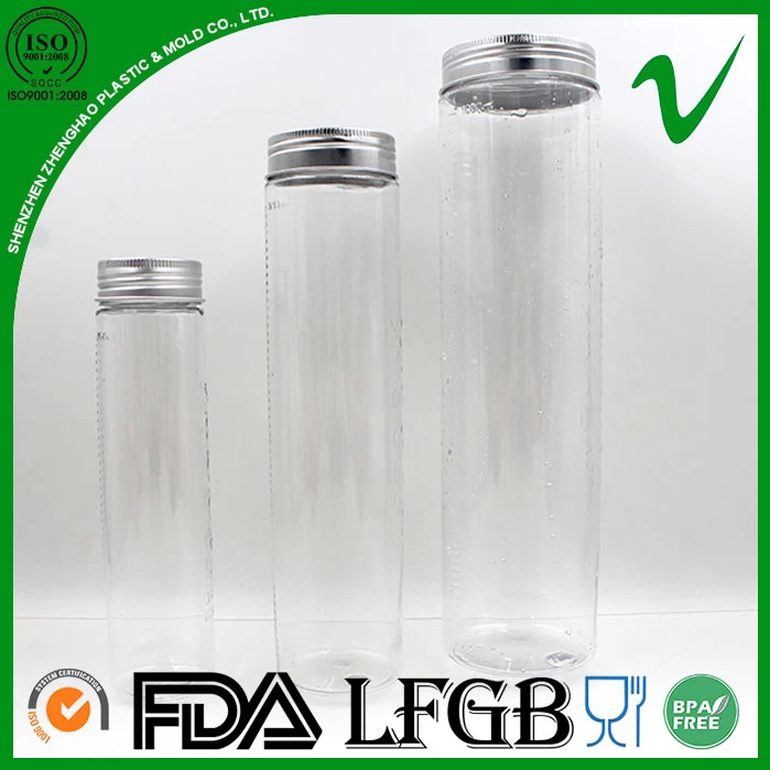 plastic PET Bottle With Aluminum Cap