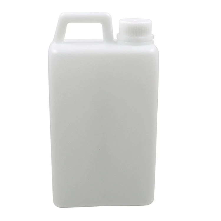 empty 2.2L white plastic liquid container