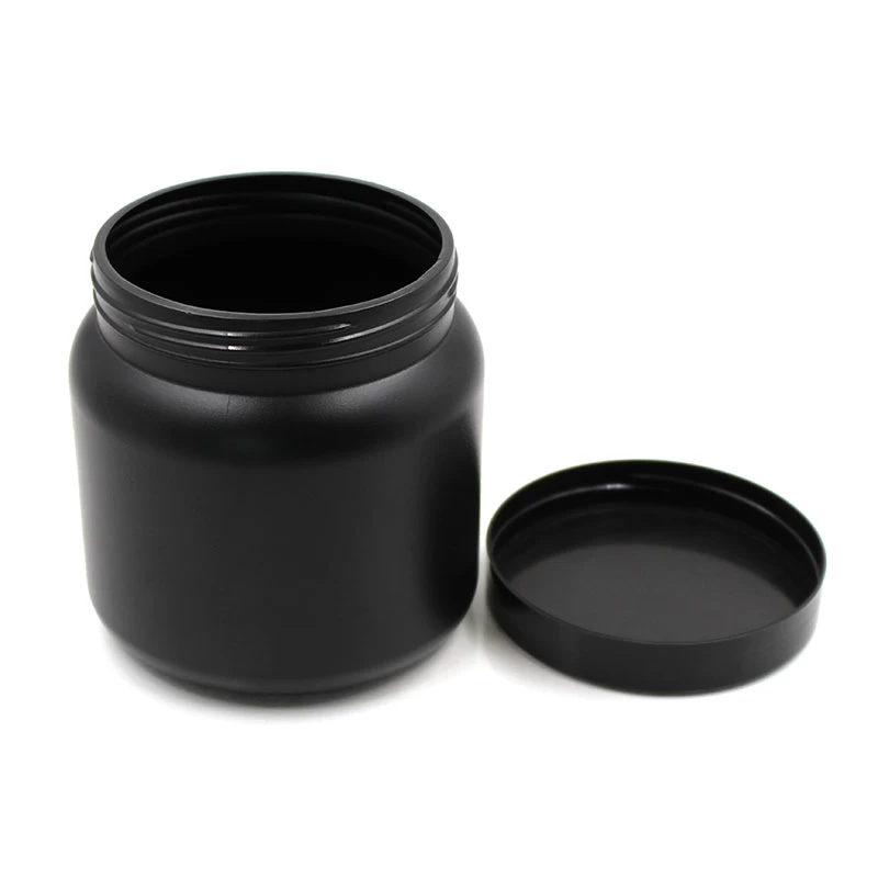 empty hdpe black jar 1000ml