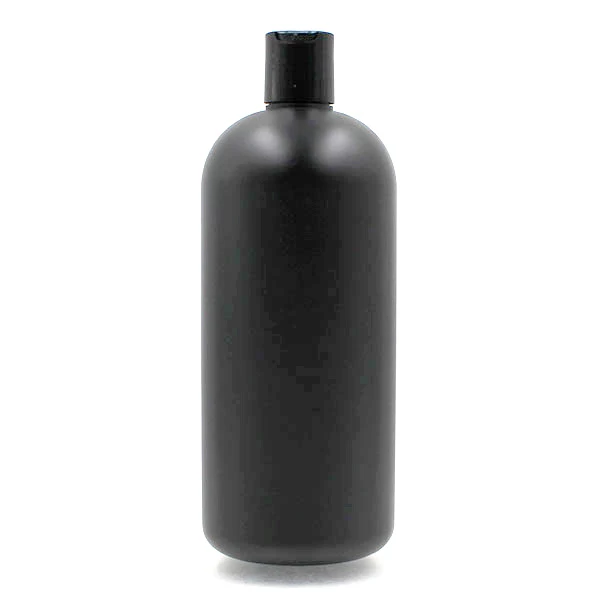 1000 ml black cosmetic packaging HDPE bottle