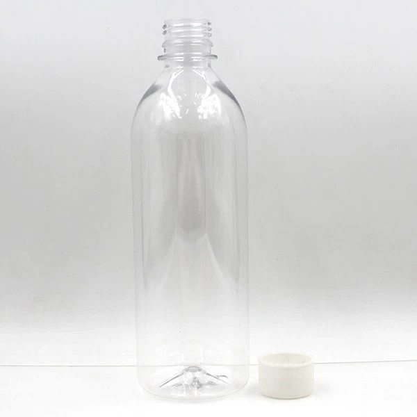 clear PET plastic drinks bottle