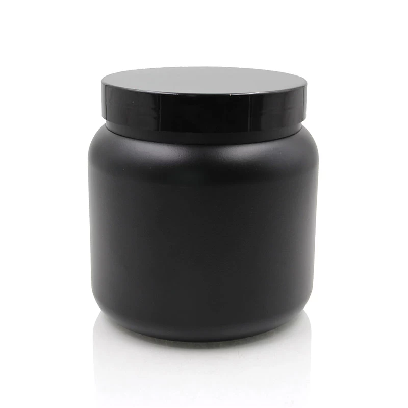 empty hdpe black jar 1000ml