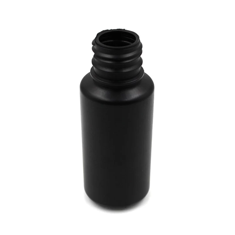 empty 100ml black bottle plastic