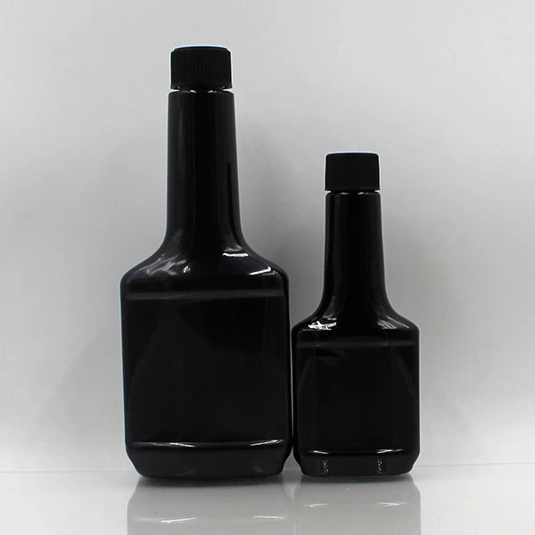 empty black PET plastic bottle for fuel additive