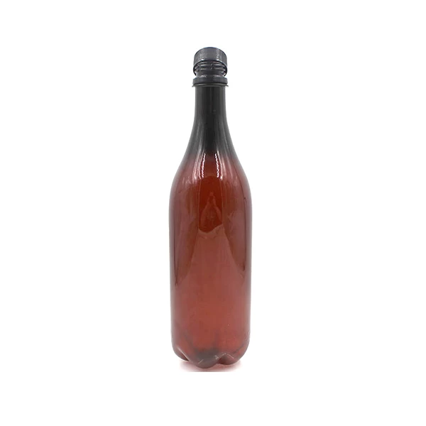 China 1 Liter Amber PET Plastic Bottle Of Beer manufacturer