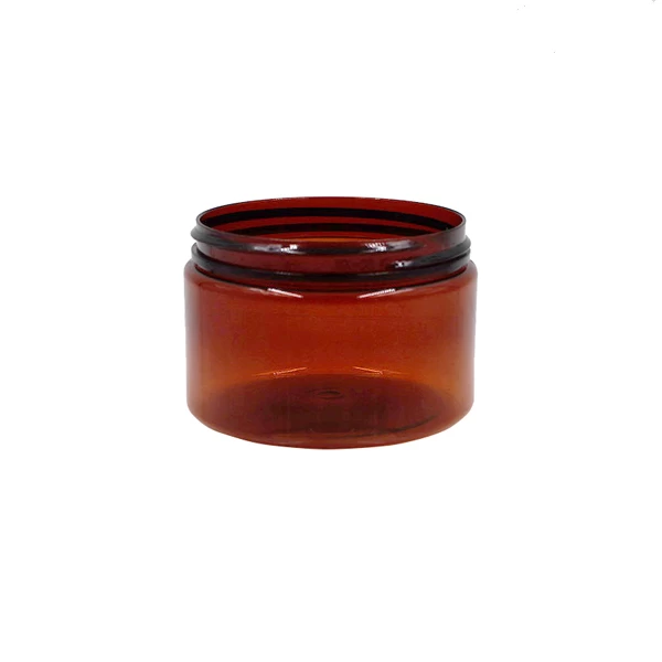 China 120ml Round Plastic Amber Cream Jar manufacturer